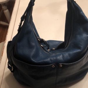 Tignanello blue leather bag